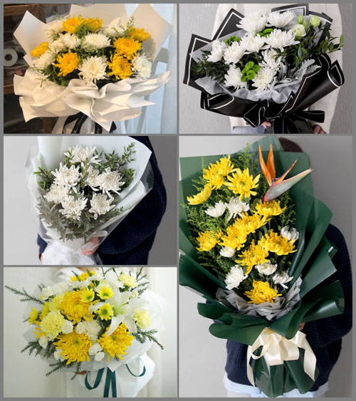 江西吉安永丰县石马镇光明村白事花束代送